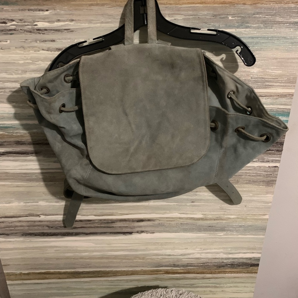 Suede Grey Backback